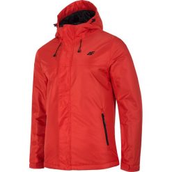 Kurtka narciarska męska KUMN001 - czerwony. Czerwone kurtki sportowe męskie 4F, na zimę, m, bez wzorów, z kapturem, narciarskie, climacool (adidas). W wyprzedaży za 199.99 zł.