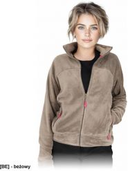 Reis - Damska bluza ochronna dzianina polarowa coral 100% poliester 290 g/m zamek błyskawiczny stójka dwie kieszenie rękawy dół bluzy elastyczna lamów. Brązowe bluzy damskie Reis, m, bez wzorów, z dzianiny, bez ramiączek, bez kaptura. Za 76.09 zł.
