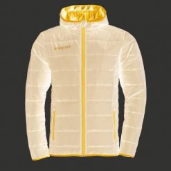 Kurtka puchowa Uhlsport Essential Ultra Lite Down. Niebieskie kurtki męskie Uhlsport, xl, bez wzorów, z materiału, z kapturem. Za 239.35 zł.