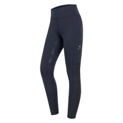 Damskie legginsy jeździeckie z wysokim stanem i pełną przyczepnością ELT Hanna. Szare legginsy damskie ELT, bez wzorów, z elastanu. Za 330.50 zł.