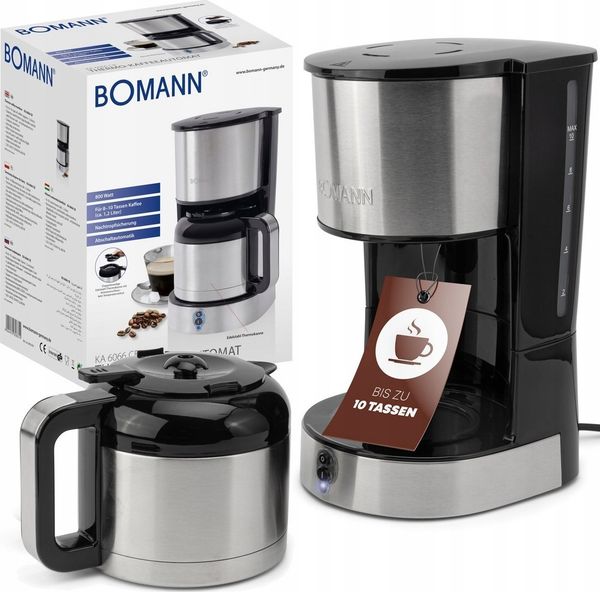 Ekspres przelewowy Bomann Bomann KA 6066 CB Coffee Machine 10 Cups. Ekspresy przelewowe Bomann. Za 186.30 zł.
