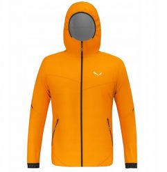 Kurtka z membraną Salewa Pedroc PTX 2,5L Light Jacket - turmeric. Kurtki męskie Salewa, l, bez wzorów, bez kaptura. Za 930.50 zł.