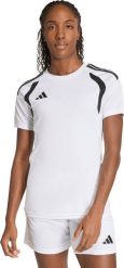 Adidas Koszulka damska adidas Tiro 26 League Jersey biała KB1335 L. Białe bluzki damskie Adidas, l, bez wzorów, z jersey, bez kołnierzyka, bez ramiączek. Za 117.71 zł.