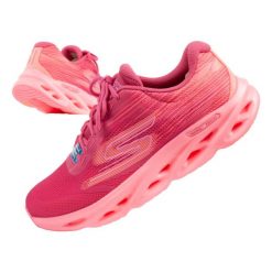 Buty sportowe damskie Skechers Go Run Swirl Tech Speed. Czerwone obuwie sportowe damskie Skechers, bez wzorów, bez zapięcia, do biegania. Za 297.00 zł.