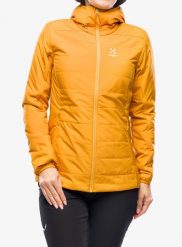 Kurtka ocieplana damska Haglofs Mimic Silver Hood. Żółte kurtki sportowe damskie Haglöfs, m, bez wzorów, z syntetyku, bez ramiączek, bez kaptura, trekkingowe. Za 535.45 zł.