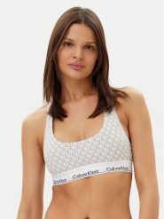 Calvin Klein Underwear Biustonosz top 0000F3785E Szary. Szare topy damskie Calvin Klein Underwear, s, bez wzorów, z bawełny, bez kołnierzyka, bez ramiączek. Za 109.99 zł.