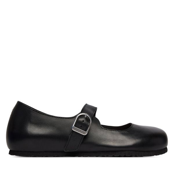 Baleriny Birkenstock. Czarne balerinki damskie Birkenstock, bez wzorów, bez obcasa, bez zapięcia. Za 599.99 zł.