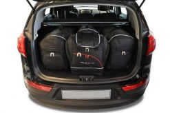 Torby Do Bagażnika Kia Sportage 2010-2016 4Szt Kjust. Czarne torby podróżne damskie KJUST, bez wzorów, z kauczuku. Za 1,203.00 zł.
