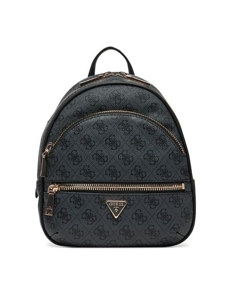 Guess Plecak Manhattan II HWSG71 18320 Szary. Szare plecaki damskie Guess, z aplikacjami, ze skóry. Za 489.99 zł.