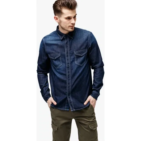 Timberland Koszula Ls Mumford River Denim Shirt Slim , szary, rozmiar XL. Szare koszule męskie Timberland, m, bez wzorów, z denimu, bez kołnierzyka, bez ramiączek. W wyprzedaży za 215.99 zł.