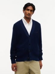 Tommy Hilfiger sweter Mężczyźni Bawełna (100%) niebieski, M. Niebieskie swetry męskie Tommy Hilfiger, na wiosnę, m, bez wzorów, z bawełny, bez kołnierzyka, bez ramiączek. Za 649.95 zł.
