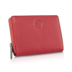 Portfel skórzany BETLEWSKI czerwony BPD-NVTC-361 RED. Czerwone portfele damskie Betlewski, ze skóry. Za 159.99 zł.