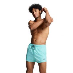 Męskie kąpielówki Puma, krótkie, Electric Mint. Zielone kąpielówki męskie Puma, m, bez wzorów, krótkie. Za 173.99 zł.