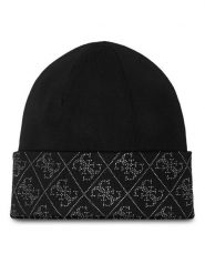 Guess Czapka W5BZ20 Z2NQ2 Czarny. Czarne czapki damskie Guess, na zimę, z aplikacjami, z wiskozy. Za 203.99 zł.