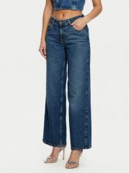 Guess Jeans Jeansy W5RA0Y D5M42 Granatowy Regular Fit. Niebieskie jeansy damskie Guess Jeans, z aplikacjami, z bawełny. Za 269.99 zł.