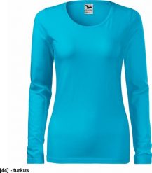 MALFINI Slim 139 - ADLER - Koszulka damska, 180 g/m2, - turkus 2XL. Bluzki damskie MALFINI, m, bez wzorów, bez kołnierzyka, bez ramiączek. Za 36.46 zł.