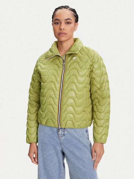 K-Way Kurtka przejściowa Soje K71421W Zielony Slim Fit. Zielone kurtki damskie K-Way, m, bez wzorów, z syntetyku, bez kaptura. Za 569.99 zł.