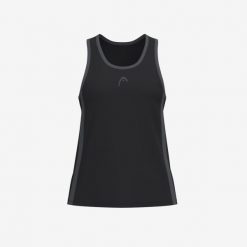 CLUB 25 TECH Tank Top Women. Czarne topy damskie Head, s, bez wzorów, z meshu, sportowe, bez kołnierzyka, bez ramiączek. Za 135.00 zł.