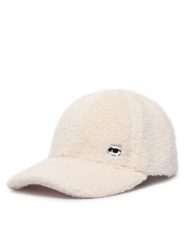 KARL LAGERFELD Czapka z daszkiem B4W33106 Kremowy. Białe czapki damskie KARL LAGERFELD, bez wzorów, z poliesteru. Za 339.99 zł.