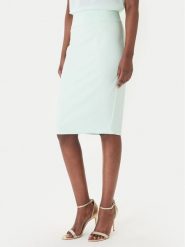 Rinascimento Spódnica ołówkowa CFC0128651003 Zielony Slim Fit. Zielone spódnice damskie Rinascimento, s, bez wzorów, z syntetyku, ołówkowe. Za 349.99 zł.