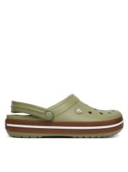Crocs Klapki Crocband Gum Clog 212756 Zielony. Zielone klapki męskie Crocs, bez wzorów, z tworzywa sztucznego, bez zapięcia. Za 259.99 zł.