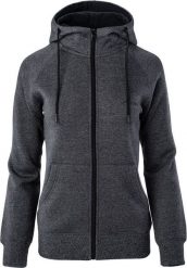 Elbrus BLUZA CHIANO WO'S DARK GREY MELANGE/BLACK M. Czarne bluzy damskie ELBRUS, m, bez wzorów, bez ramiączek, bez kaptura. Za 104.80 zł.