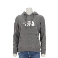 Second life - Bluza damska z kapturem The North Face szara - Jak nowy. Szare bluzy damskie The North Face, l, bez wzorów, z materiału, eleganckie, bez ramiączek, z kapturem. Za 127.76 zł.