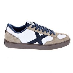 Munich Break biało-brązowe trampki męskie. Białe trampki męskie munich, bez wzorów, z gumy, retro, bez zapięcia. Za 299.90 zł.