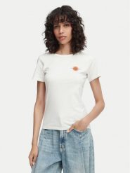 HUGO T-Shirt Deloris 5 50571074 Biały Regular Fit. Białe t-shirty damskie Hugo, m, bez wzorów, z bawełny, bez kołnierzyka, bez ramiączek. Za 254.99 zł.