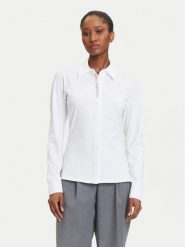 KARL LAGERFELD Koszula A3W17103 Biały Slim Fit. Białe koszule damskie KARL LAGERFELD, xl, bez wzorów, z bawełny, bez kołnierzyka, bez ramiączek. Za 459.99 zł.