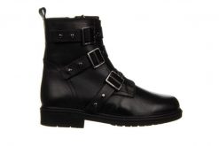 Botki Bayla-161 077 47432 125 01 Black 161582, Czarny, Skóra naturalna - 36. Czarne botki damskie Bayla, na zimę, bez wzorów, z gumy, eleganckie, z okrągłym noskiem, za kostkę, bez obcasa, bez zapięcia. W wyprzedaży za 199.00 zł.