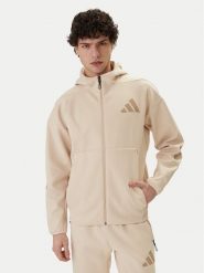 Adidas Bluza Z.N.E. KE4680 Beżowy Regular Fit. Brązowe bluzy męskie Adidas, l, bez wzorów, z bawełny, bez ramiączek, bez kaptura. Za 459.99 zł.