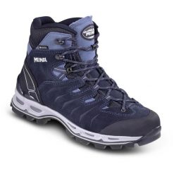 Buty trekkingowe damskie Meindl Minnesota Lady Ultra z membraną Gore-Tex. Niebieskie obuwie trekkingowe damskie MEINDL, z gore-texu, bez zapięcia. Za 1,494.00 zł.