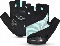 Rękawiczki rower Verso damskie SB-01-3017-CC czarno-niebieskie M. Czarne rękawiczki damskie Verso, bez wzorów. Za 81.68 zł.