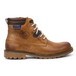 Mario Pala Buty zimowe 754 brązowe. Brązowe botki męskie na zimę, bez wzorów, z materiału, bez obcasa, bez zapięcia. Za 499.18 zł.
