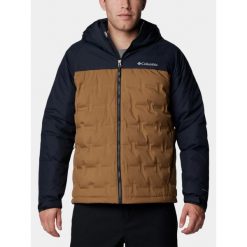 Kurtka Puchowa Męska Columbia Grand Trek III. Brązowe kurtki męskie Columbia, na zimę, m, bez wzorów, z puchu, sportowe, bez kaptura. Za 1,399.00 zł.