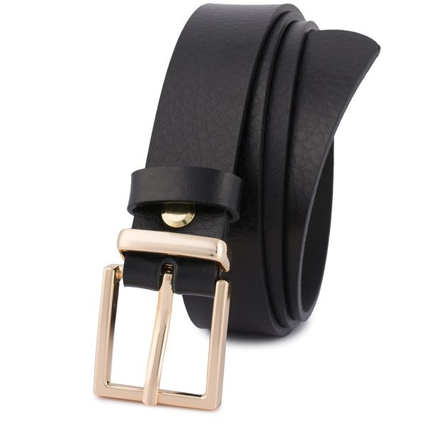 Pasek skórzany BELTIMORE r.85-100 cm O11 czarny. Czarne paski damskie bez wzorów. Za 54.90 zł.