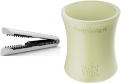 Prostownica SkinVibe SkinVibe Luna MiniWireless (SV-003WH) + SkinVibe PonyGadget - Guma do włosów, kremowa, XL (SV-006CR). Białe prostownice SkinVibe. Za 389.00 zł.