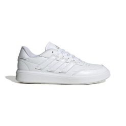 Buty sportowe adidas Courtblock Białe. Białe obuwie sportowe damskie Adidas, bez wzorów, z gumy, bez zapięcia. Za 244.85 zł.