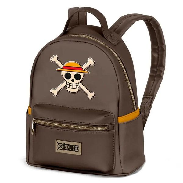 Plecak Educa Borras One Piece Heady Skull. Brązowe plecaki męskie Karactermania, bez wzorów, z materiału, eleganckie. Za 302.00 zł.