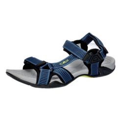 Sandały dla mężczyzn CMP Hamal Hiking. Niebieskie sandały męskie CMP, bez wzorów, z gumy, sportowe, bez zapięcia. Za 139.99 zł.