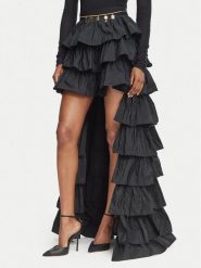 Elisabetta Franchi Spódnica maxi GO-230-67E2-V690 Czarny Regular Fit. Czarne spódnice damskie Elisabetta Franchi, bez wzorów, z syntetyku, maxi. Za 2,949.00 zł.
