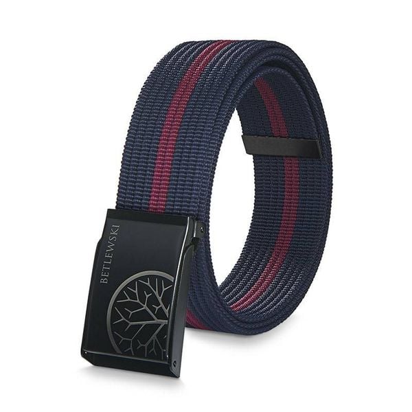 Pasek parciany BETLEWSKI PRC-17_CZ-3 L granatowy. Niebieskie paski męskie Betlewski, z materiału. Za 34.99 zł.