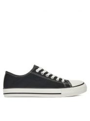 DeeZee Trampki FG-2913 Czarny. Czarne trampki i tenisówki damskie DeeZee, bez wzorów, z materiału, bez zapięcia. Za 79.99 zł.