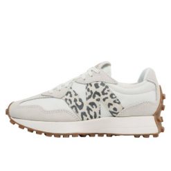 Sneakersy damskie New Balance 327 buty sportowe skórzane beżowe (WS327PJ). Białe obuwie sportowe damskie New Balance, bez wzorów, z gumy, bez zapięcia. Za 865.00 zł.