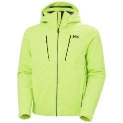 Kurtka narciarska Helly Hansen Alpha 4.0. Brązowe kurtki sportowe męskie Helly Hansen, m, bez wzorów, z elastanu, bez kaptura, narciarskie, primaloft. Za 1,540.00 zł.