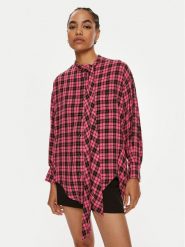 Pinko Koszula Corale 103899 A21N Różowy Regular Fit. Czerwone koszule damskie Pinko, l, bez wzorów, z wiskozy, bez kołnierzyka, bez ramiączek. Za 599.99 zł.