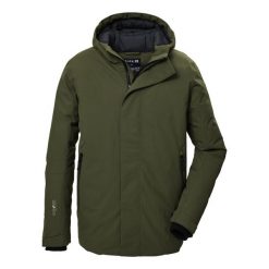 Kurtka z kapturem Killtec GW 11. Zielone kurtki męskie GIGA DX, na zimę, m, bez wzorów, z materiału, eleganckie, z kapturem. Za 755.55 zł.