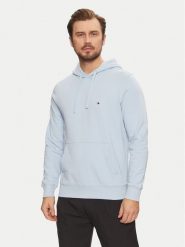 Tommy Hilfiger Bluza Essential MW0MW37235 Błękitny Regular Fit. Niebieskie bluzy męskie Tommy Hilfiger, m, bez wzorów, z bawełny, bez ramiączek, bez kaptura. Za 349.99 zł.