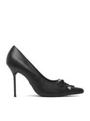 Juicy Couture Szpilki CEO-C5180-1 Czarny. Czarne szpilki damskie Juicy Couture, bez wzorów, ze skóry, bez obcasa, na szpilce, bez zapięcia. Za 229.99 zł.